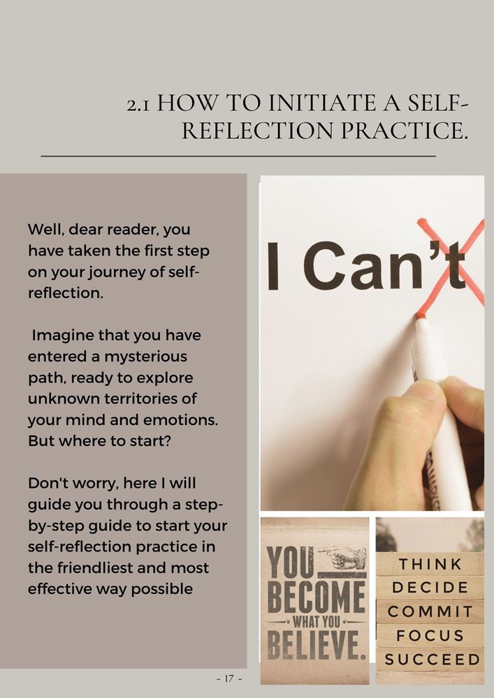 Self reflection - self care
